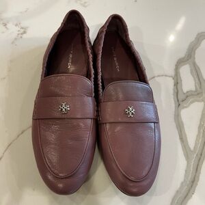 Tory Burch Dusty Pink Leather Flats